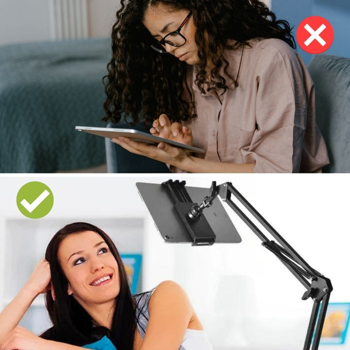 Lisslune | Bettina – Adjustable Tablet Holder Stand for Bed, Desk & Couch | Ergonomic & Universal Fit