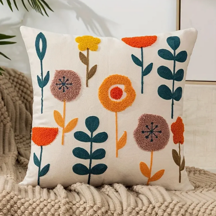Lisslune | Decorative Cushion FloraSoft – Decorative Flower Cushion with Removable Cover