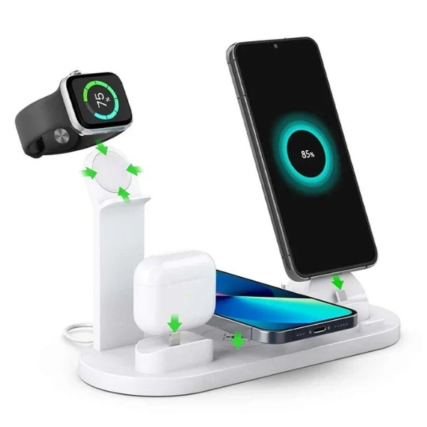 Lisslune | 7-in-1 Wireless Charging Station with MagSafe & CryoBoost – Fast & Efficient Charging for iPhone, Apple Watch, and More