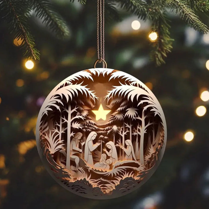 Lisslune | Crib Christmas Ornament