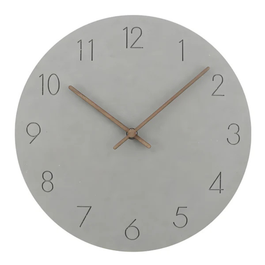 Lisslune | Large Wooden Wall Clock – Minimalist Design with Silent Movement