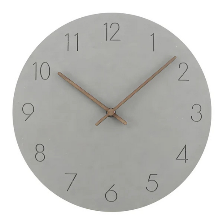 Lisslune | Large Wooden Wall Clock – Minimalist Design with Silent Movement
