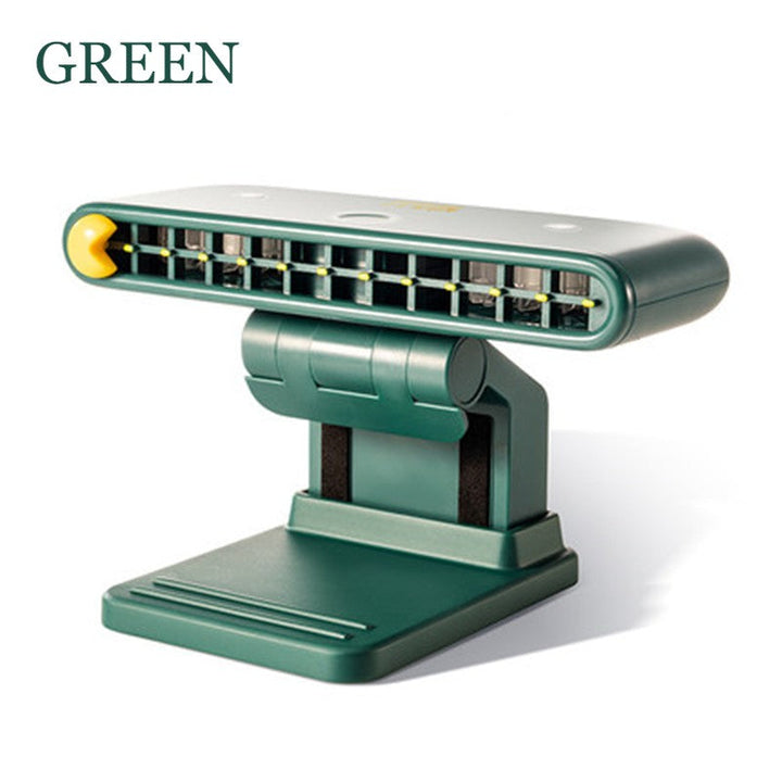 Lisslune | Mini Rechargeable Clip-on Fan for Computer Monitor, with Phone Holder, Adjustable Angle & Wind, for Home & Office