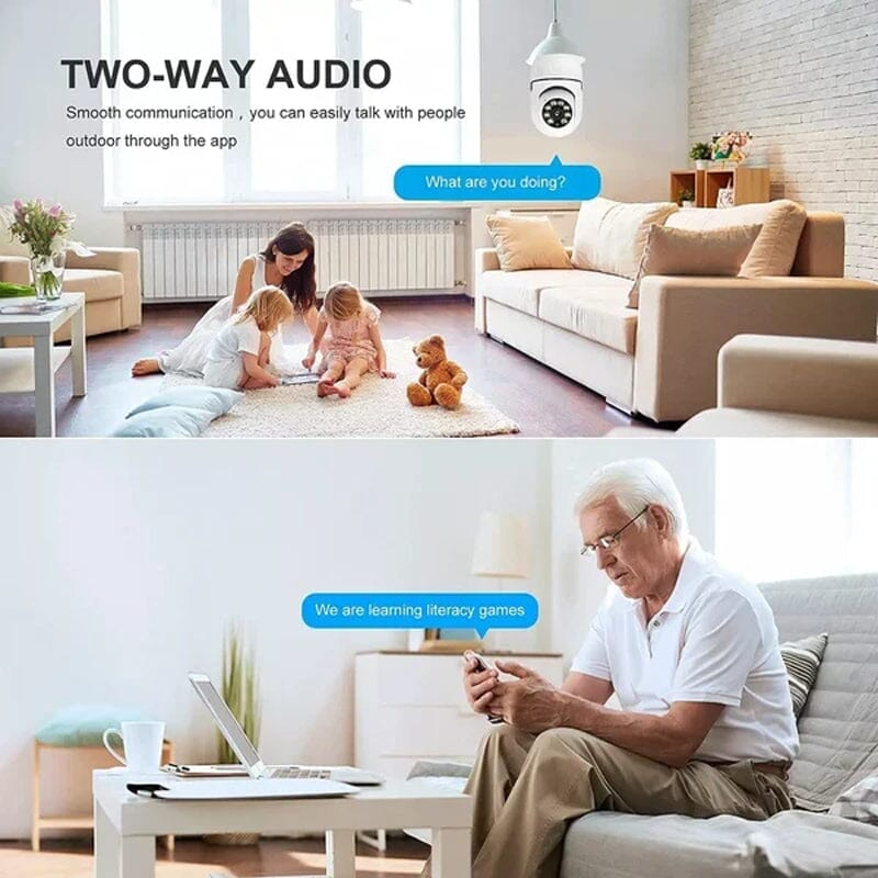 Lisslune | Wireless Wifi Lamp Camera Surveillance Camera