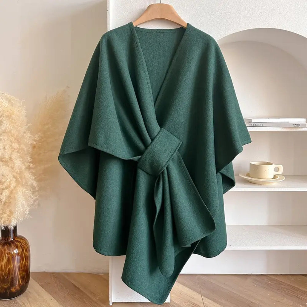 Lisslune | Luxurious Poncho Windproof Shawl Coat