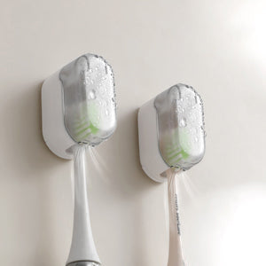 Lisslune | Wall-mounted toothbrush holder with hygiene cover 3 pieces