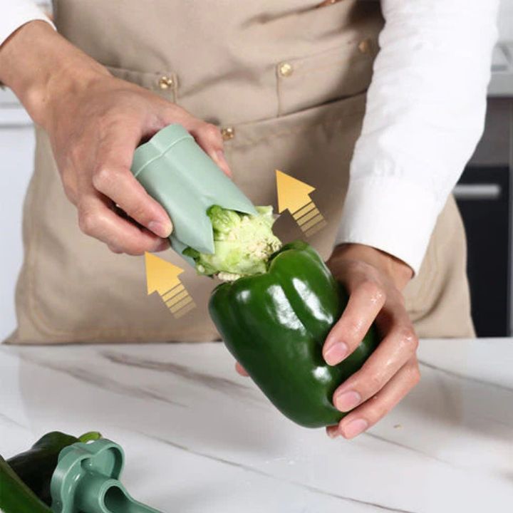 Lisslune | 2-in-1 Pepper Corer & Vegetable Cutter