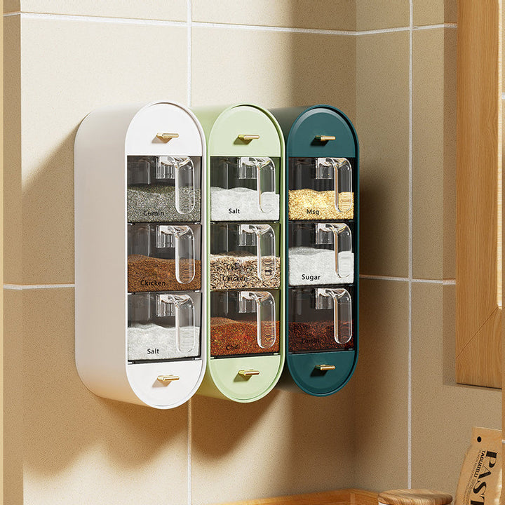 Lisslune | Space-saving spice jar for wall mounting