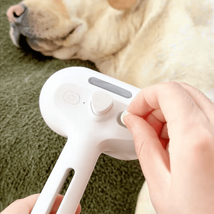 Lisslune | DampfVacht Steam Brush – Gentle Care for Every Dog Coat