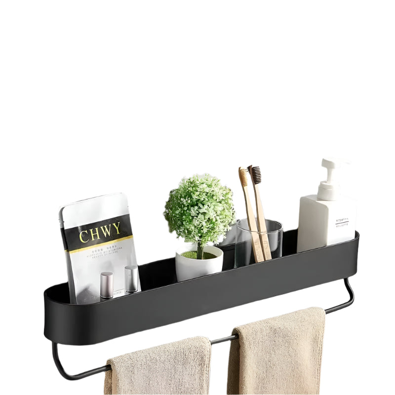 Lisslune | Elegant bathroom shelf with towel holder