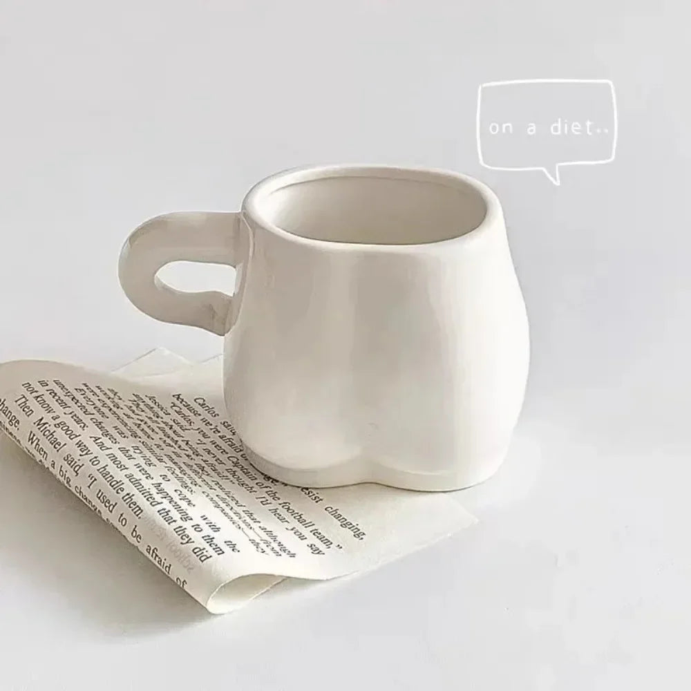 Lisslune | Big Belly Fat Ceramic Coffee Mug