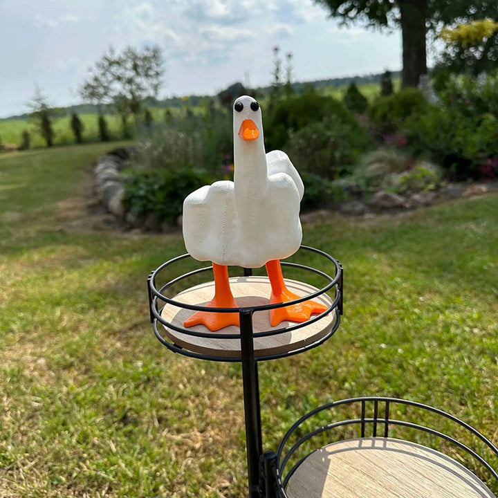 Lisslune | Middle Finger Duck Resin Ornament