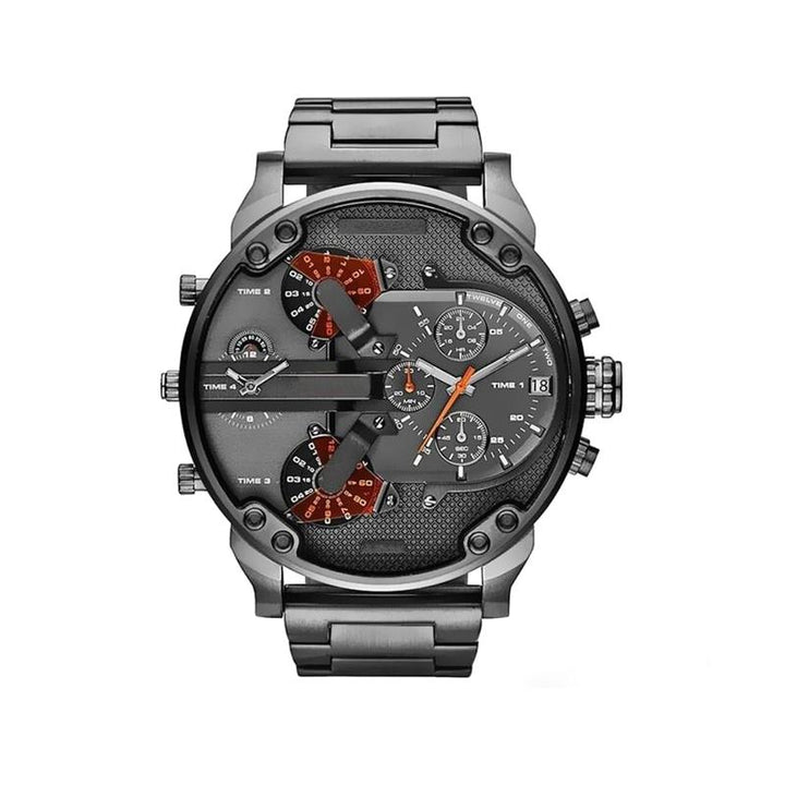 Lisslune | Stainless Steel Chronograph Quartz Watch – Elegant Men’s Luxury Timepiece