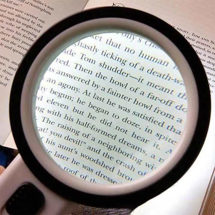 Lisslune | 30x optical magnifying glass with LED light