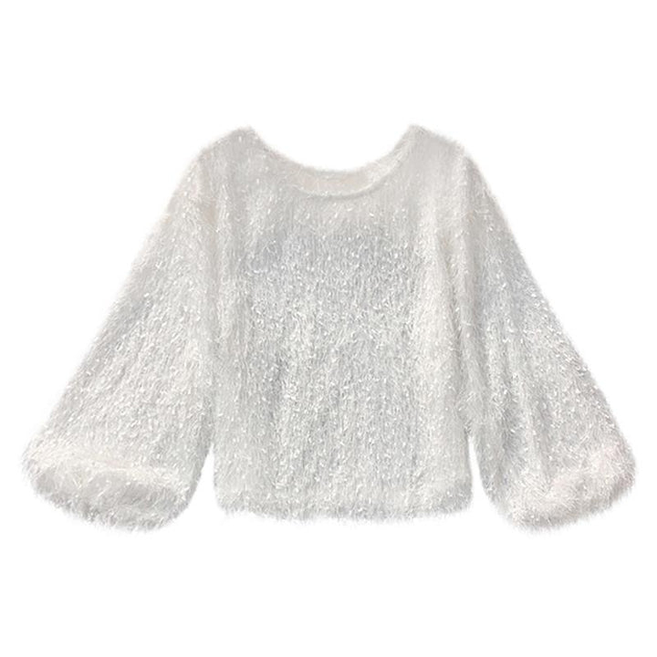 Lisslune | Round Neck Plush Sweater