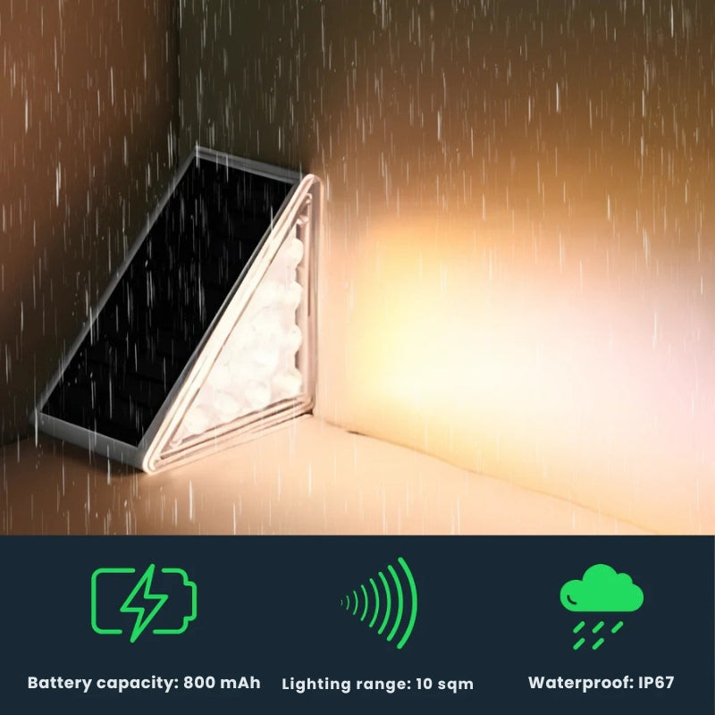 Lisslune | Outdoor Solar Stair Lights | Weatherproof, Automatic & Eco-Friendly Lighting for Safe Outdoor Spaces