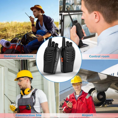 Lisslune | 2Pcs Portable Handy Talkie Radio Station Amateur Two Way Radio Receiver Transmitter Transceiver