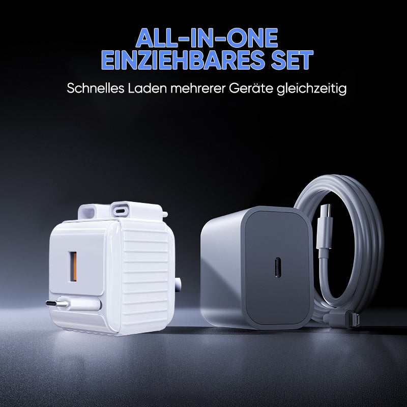 Lisslune | Charger with retractable charging cable