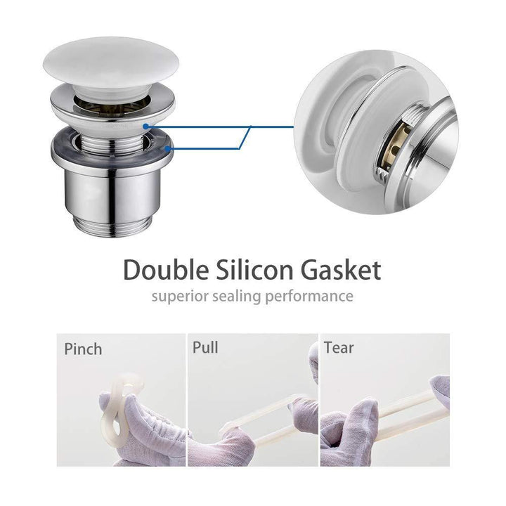 Lisslune | Bathroom Sink Drain Set Pop Up Drain Valve Sink Stopper
