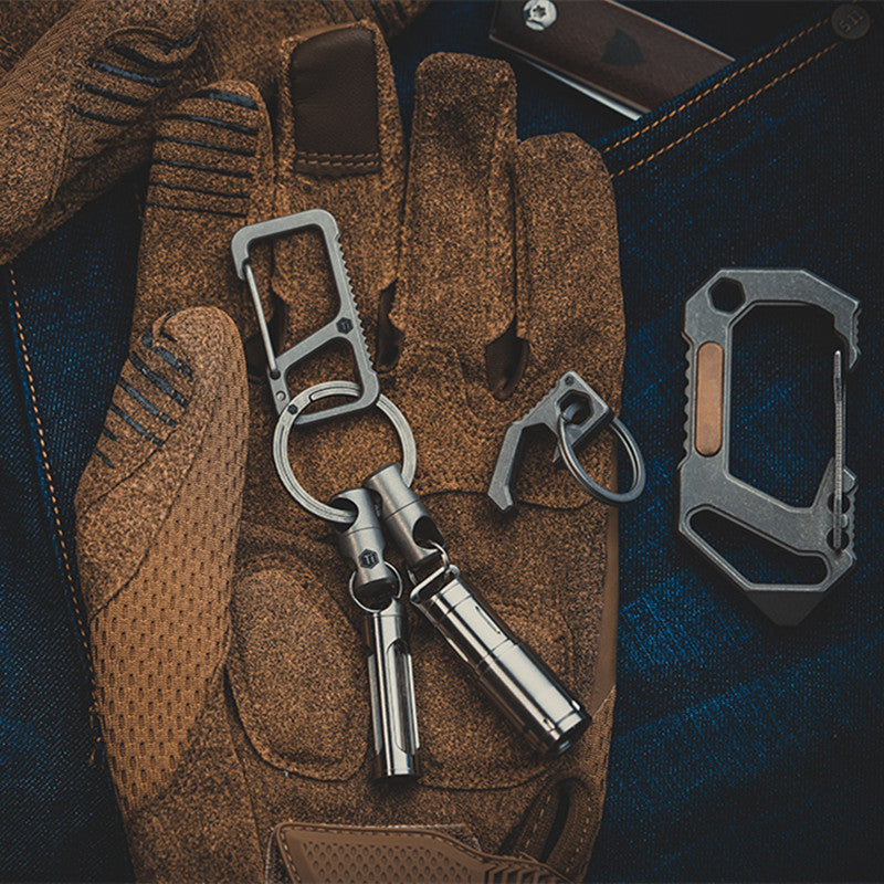 Lisslune | Titanium Alloy Universal Rotating Keychain (2 Pack)