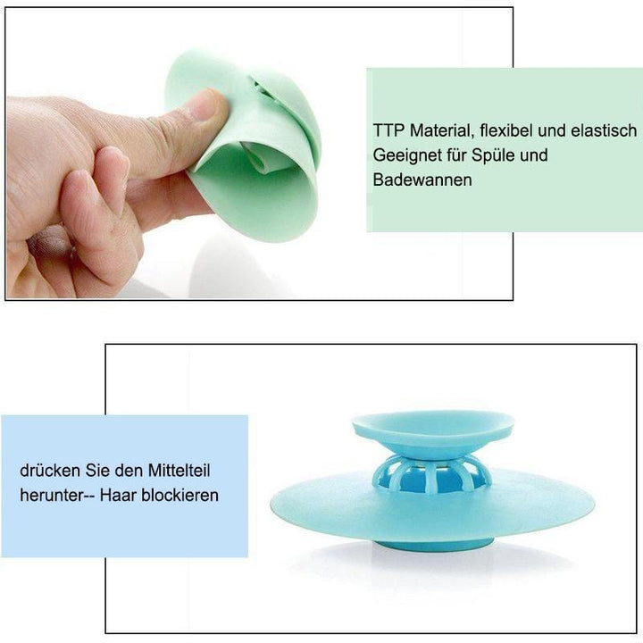 Lisslune | Bathtub stopper and hair sieve, 3 pieces