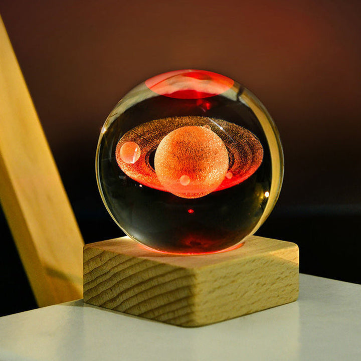Lisslune | 3D Galaxy Crystal Ball Night Light Decorative Lamp