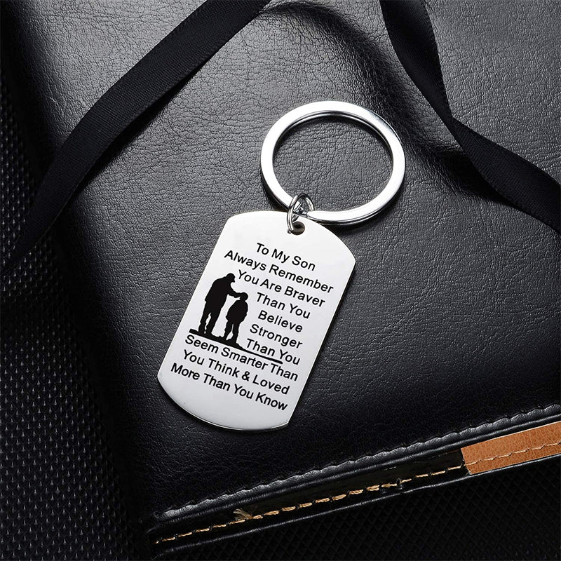 Lisslune | Mother's Day Engraving Metal Keychain with Box