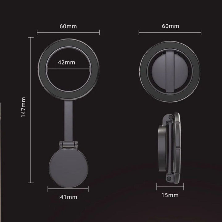 Lisslune | AutoGrip360 - 360° adjustable magnetic phone holder for cars