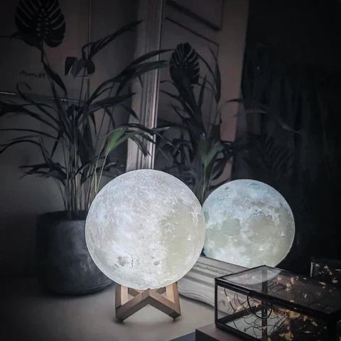 Lisslune | Moon lamp - Lunar - Rechargeable - Touch control