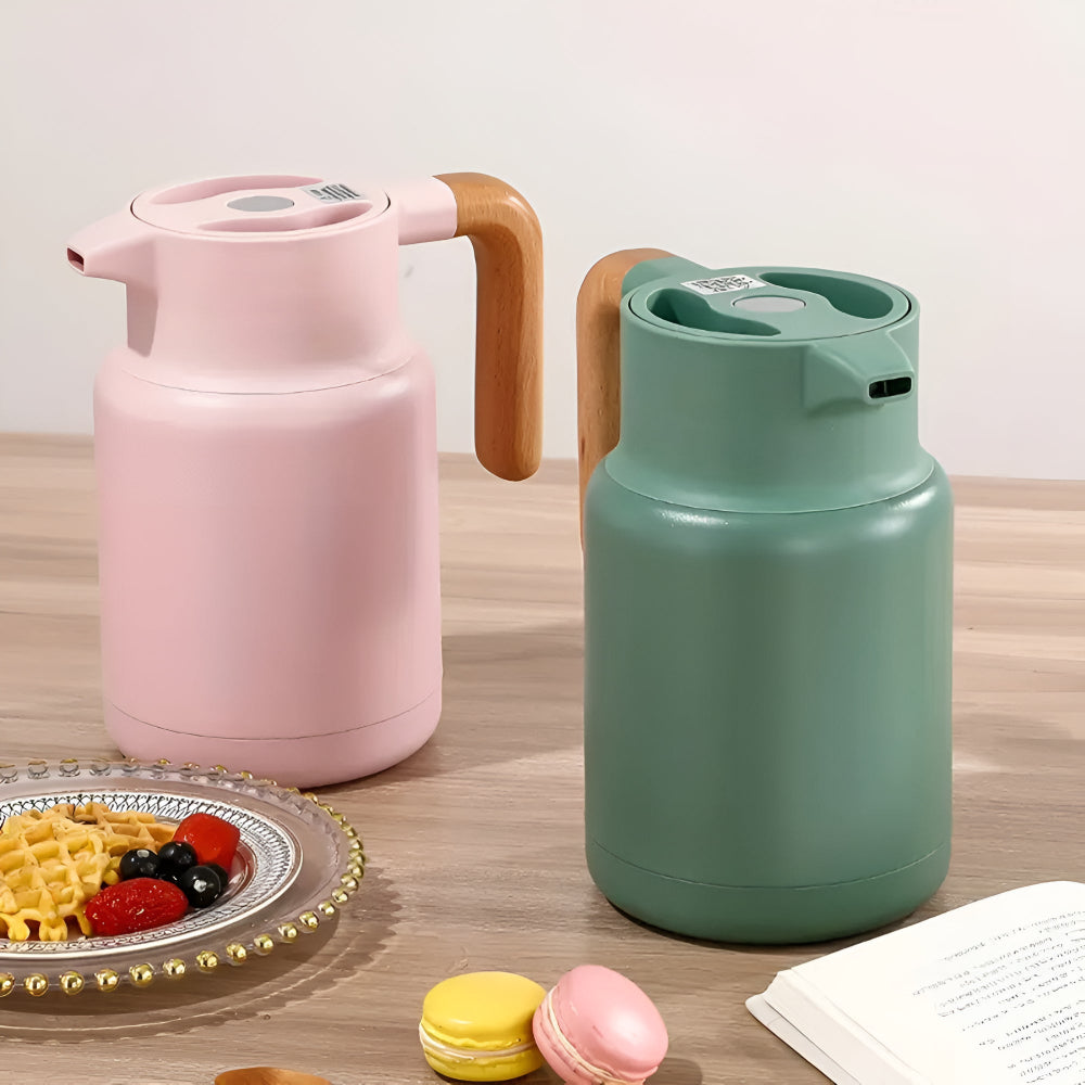 Lisslune | Classic Wooden Handle Thermal Carafe