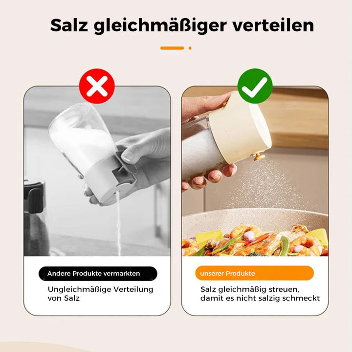 Lisslune | Salt shaker spice dispenser with adjustable filling nozzle