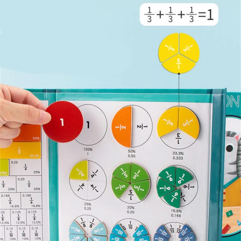 Lisslune | Magnetic Fraction Disc Set for Math Learning