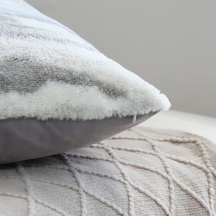 Lisslune | Marble Inspired Plush Cushion Cover