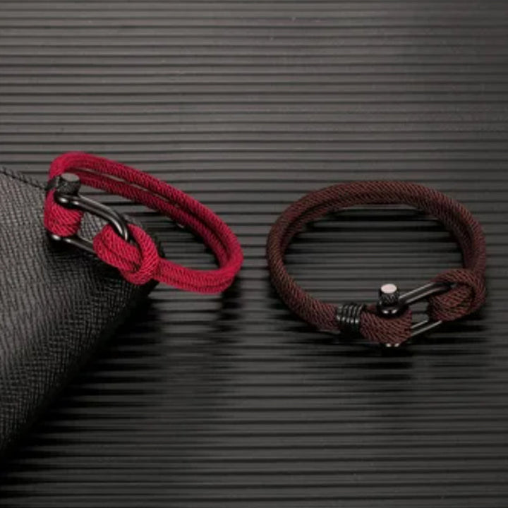 Lisslune | U-shaped buckle nylon braided bracelet