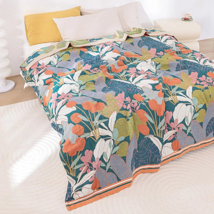 Lisslune | Garden-Inspired Cotton Gauze Blanket
