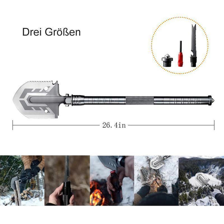 Lisslune | Portable Military Folding Shovel Outdoor Multipurpose Spade