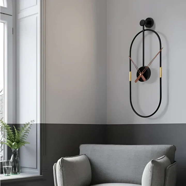 Lisslune | Artic | Minimalist Large Wall Clock – Modern Decorative Timepiece