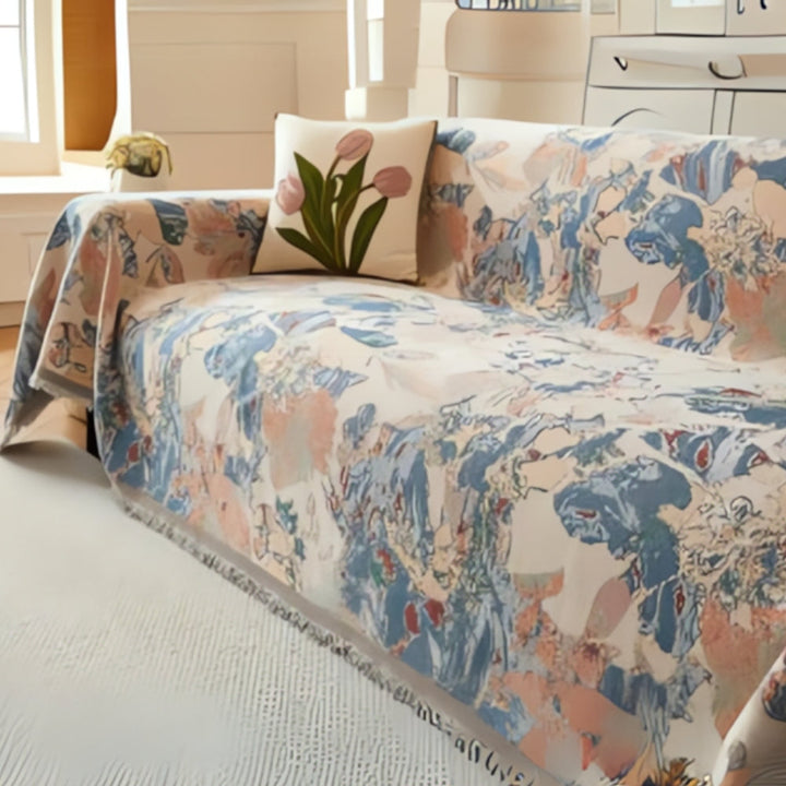 Lisslune | Amara Floral Reversible Sofa Cover