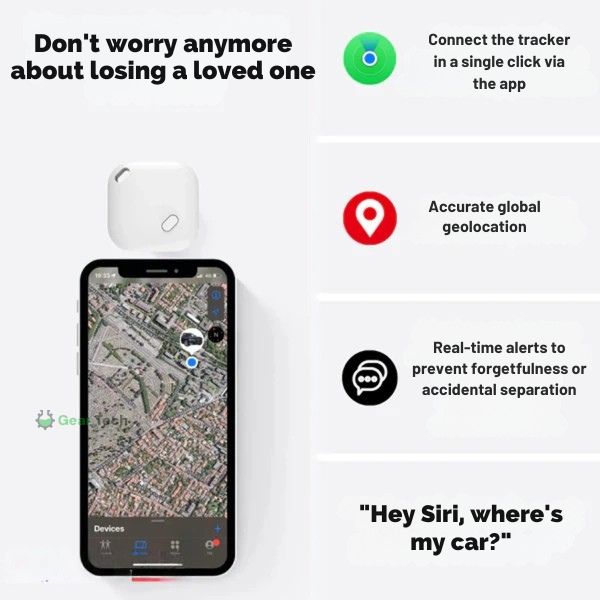 Lisslune | GPS Tracker for Cars | Real-Time Tracking, IP67 Waterproof & No Subscription Required for iOS Users