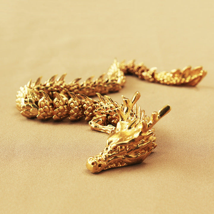 Lisslune | Gold dragon with movable joints