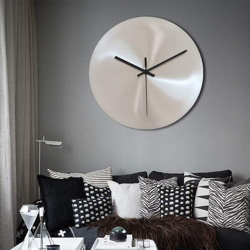 Lisslune | SteelTime - Sleek Stainless Steel Wall Clock