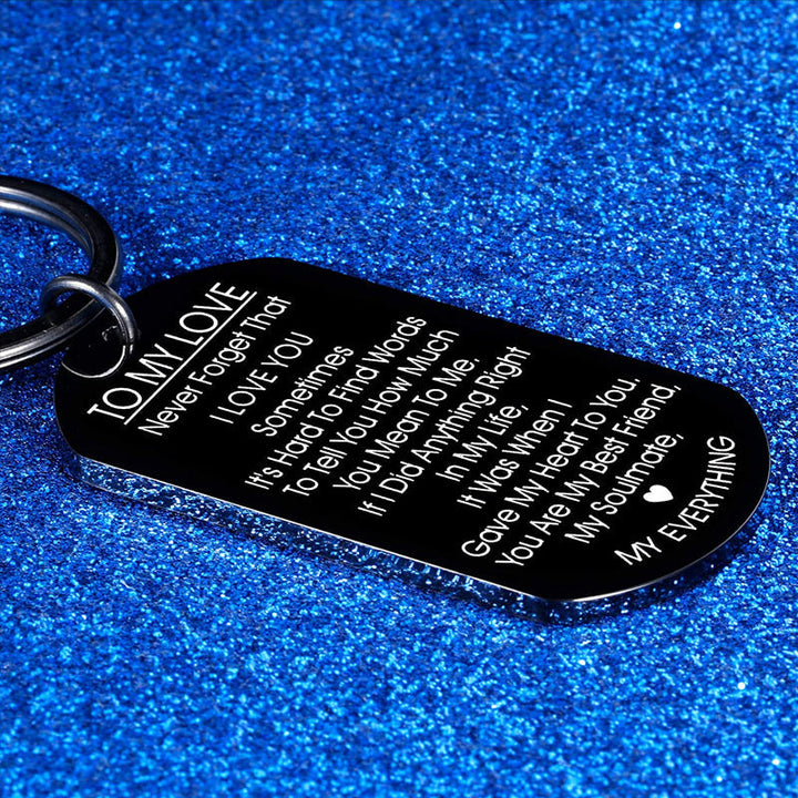Lisslune | TO MY LOVE - Motivational keychain made of stainless steel