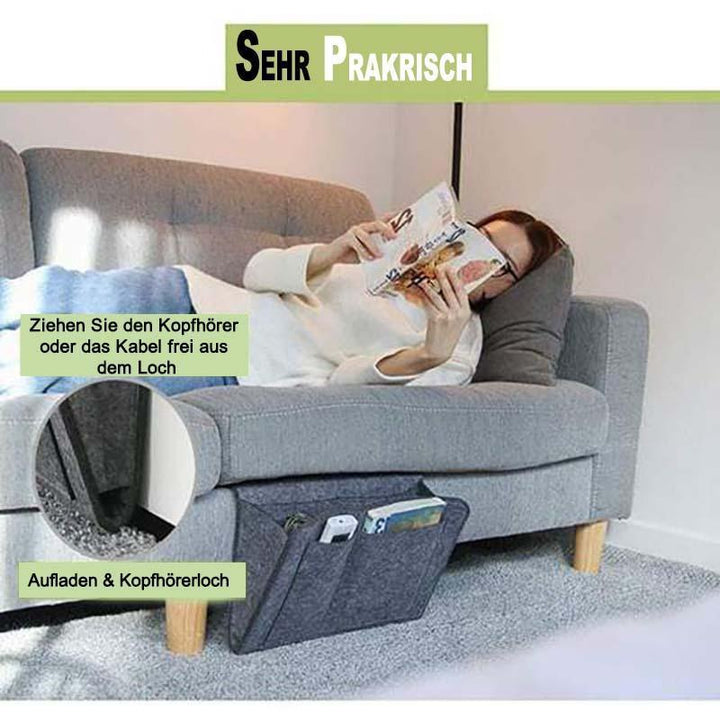 Lisslune | Felt bed hanger storage bag for bed/sofa/table