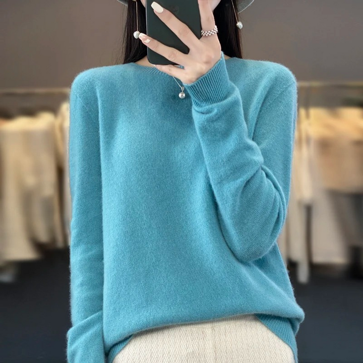 Lisslune | Cashmere Pullover Women Stylish Round Neck, Soft & Comfortable