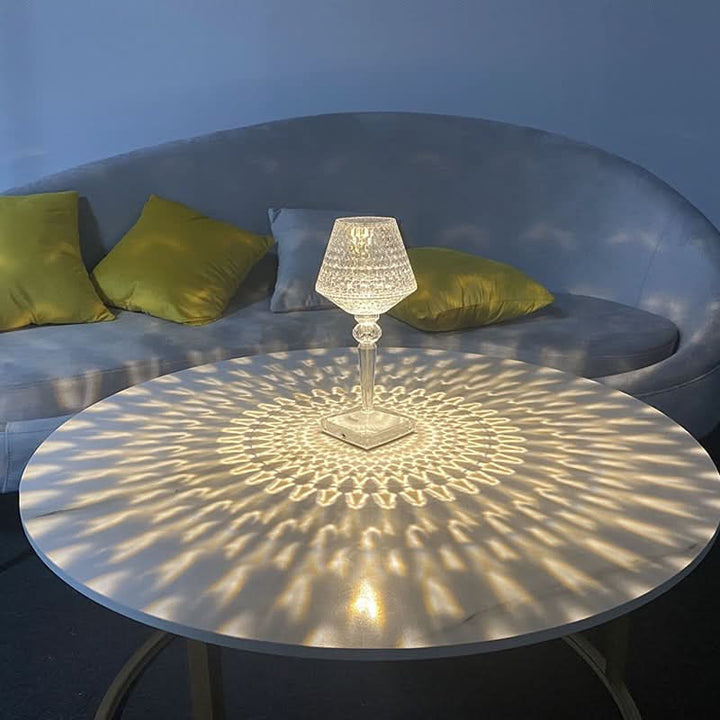Lisslune | Rechargeable Crystal Lampshade Touch LED Lamp