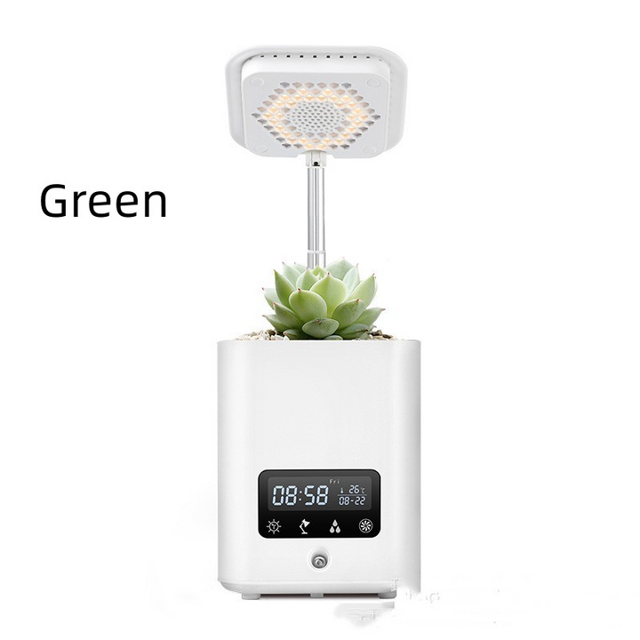 Lisslune | Multifunctional smart hydroponic plant pot with calendar, diffuser and desk lamp