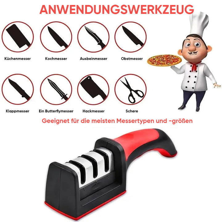 Lisslune | Professional 4-Stage Knife Sharpener