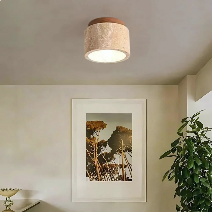 Lisslune | Radia – Japanese Ceiling Light | Minimalist Home Lighting with Warm Glow