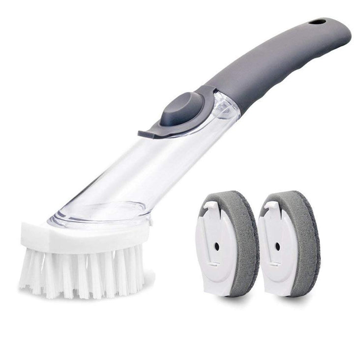 Lisslune | Bequee Soap splashes kitchen cleaning brush with long handle scrubber