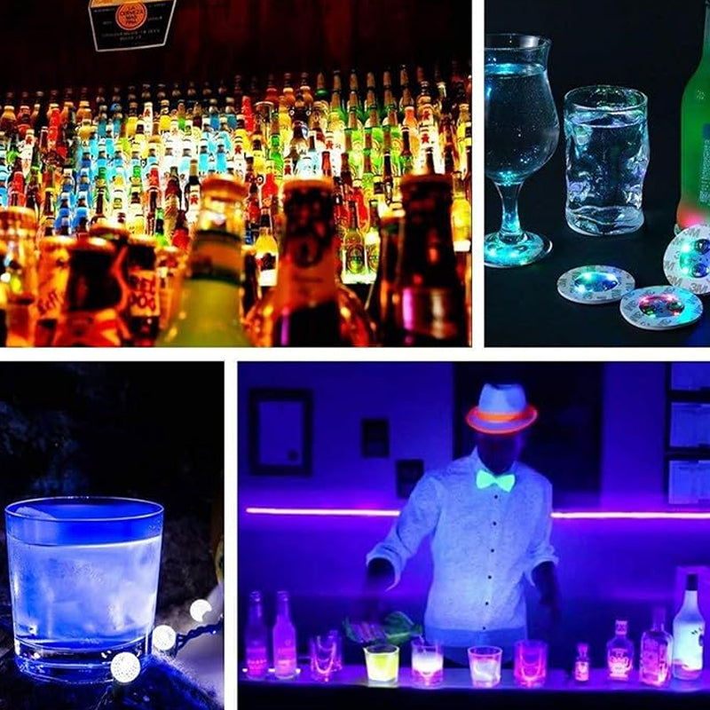 Lisslune | LED glowing bottle stickers and coasters
